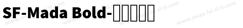 SF-Mada Bold字体转换